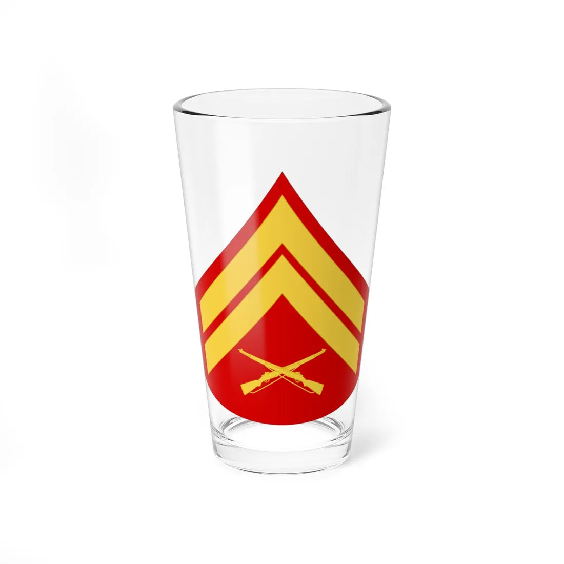 USMC E 4 (United States) (Military Rank) Pint Glass 16oz 16oz - Go Mug Yourself
