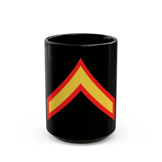 USMC E2 (USMC) Black Coffee Mug-15oz-Go Mug Yourself