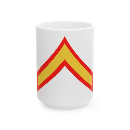 USMC E2 (USMC) White Coffee Mug 15oz - Go Mug Yourself
