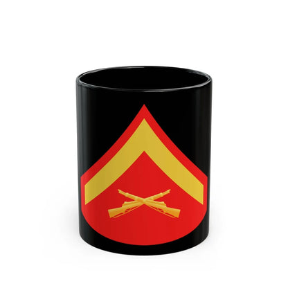 USMC E3 (USMC) Black Coffee Mug-11oz-Go Mug Yourself