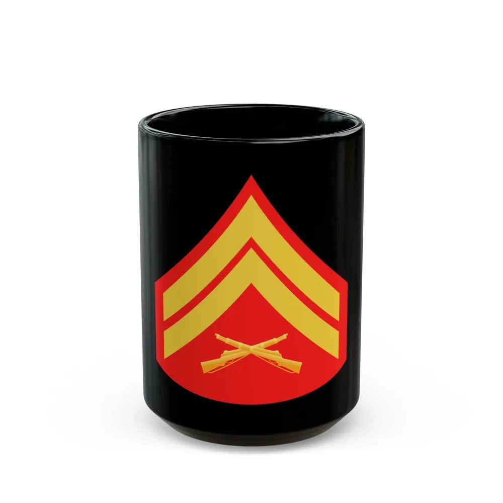 USMC E4 (USMC) Black Coffee Mug-15oz-Go Mug Yourself