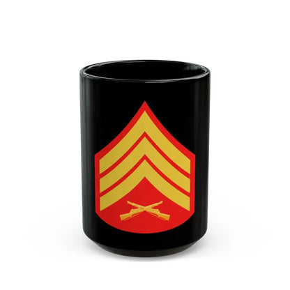 USMC E5 (USMC) Black Coffee Mug 15oz - Go Mug Yourself
