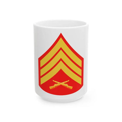 USMC E5 (USMC) White Coffee Mug 15oz - Go Mug Yourself
