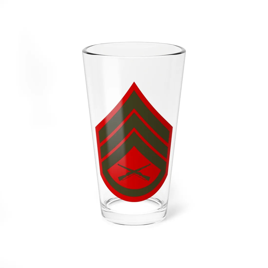 USMC E6 Service (United States) (Military Rank) Pint Glass 16oz 16oz - Go Mug Yourself