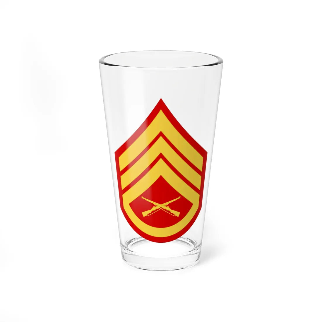 USMC E6 (United States) (Military Rank) Pint Glass 16oz 16oz - Go Mug Yourself