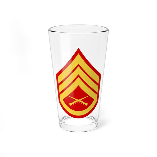 USMC E6 (United States) (Military Rank) Pint Glass 16oz 16oz - Go Mug Yourself