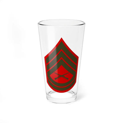 USMC E7 Service (United States) (Military Rank) Pint Glass 16oz 16oz - Go Mug Yourself