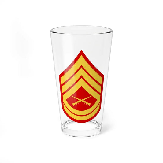 USMC E7 (United States) (Military Rank) Pint Glass 16oz 16oz - Go Mug Yourself