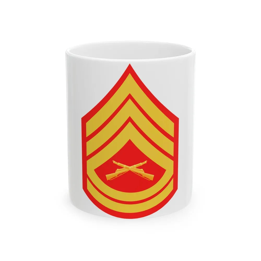 USMC E7 (USMC) White Coffee Mug-11oz-Go Mug Yourself