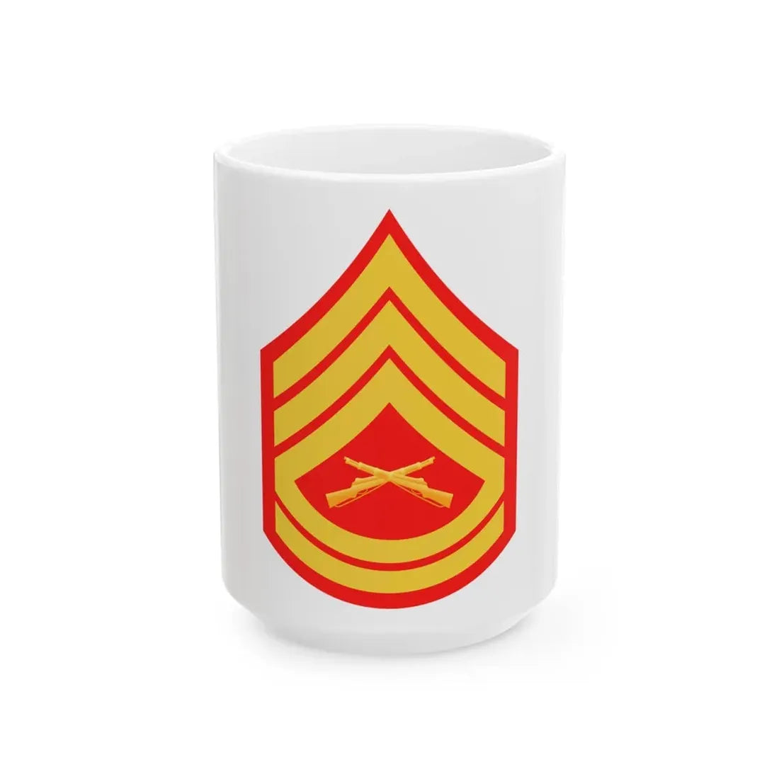 USMC E7 (USMC) White Coffee Mug 15oz - Go Mug Yourself