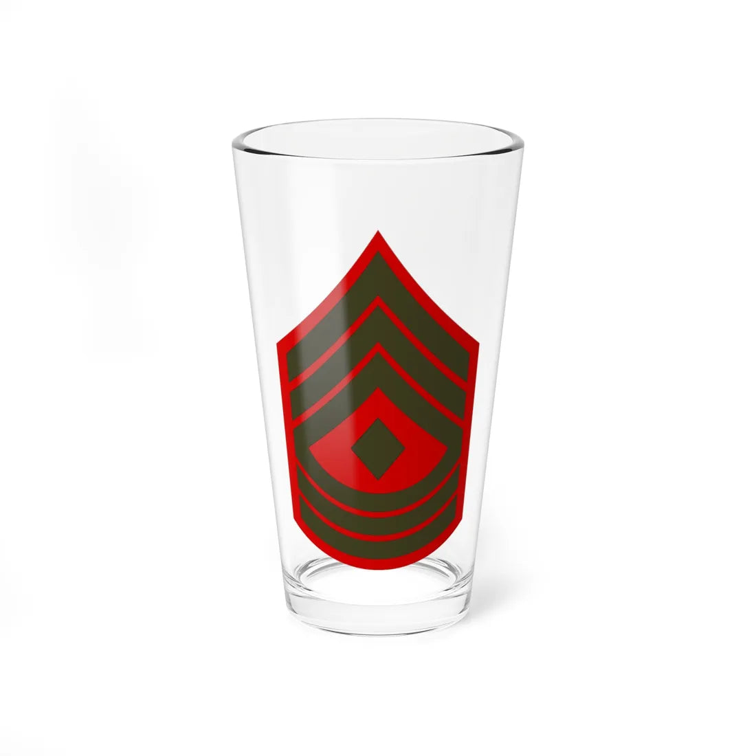 USMC E8 1SG Service (United States) (Military Rank) Pint Glass 16oz 16oz - Go Mug Yourself