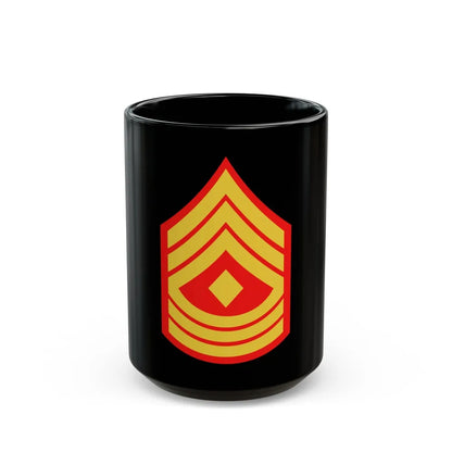 USMC E8 1SG (USMC) Black Coffee Mug-15oz-Go Mug Yourself