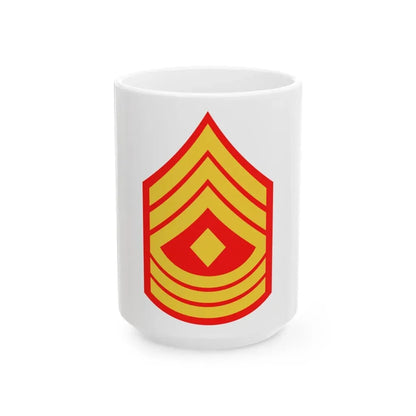USMC E8 1SG (USMC) White Coffee Mug 15oz - Go Mug Yourself