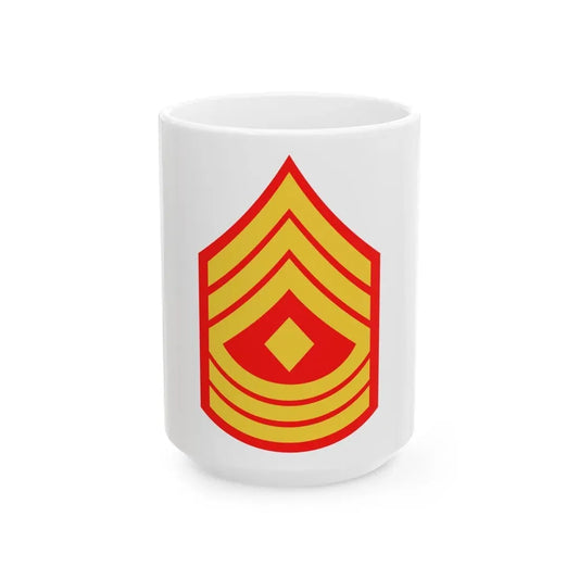USMC E8 1SG (USMC) White Coffee Mug 15oz - Go Mug Yourself