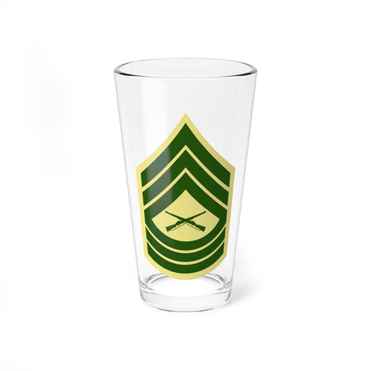 USMC E8 MSG Class C (United States) (Military Rank) Pint Glass 16oz 16oz - Go Mug Yourself