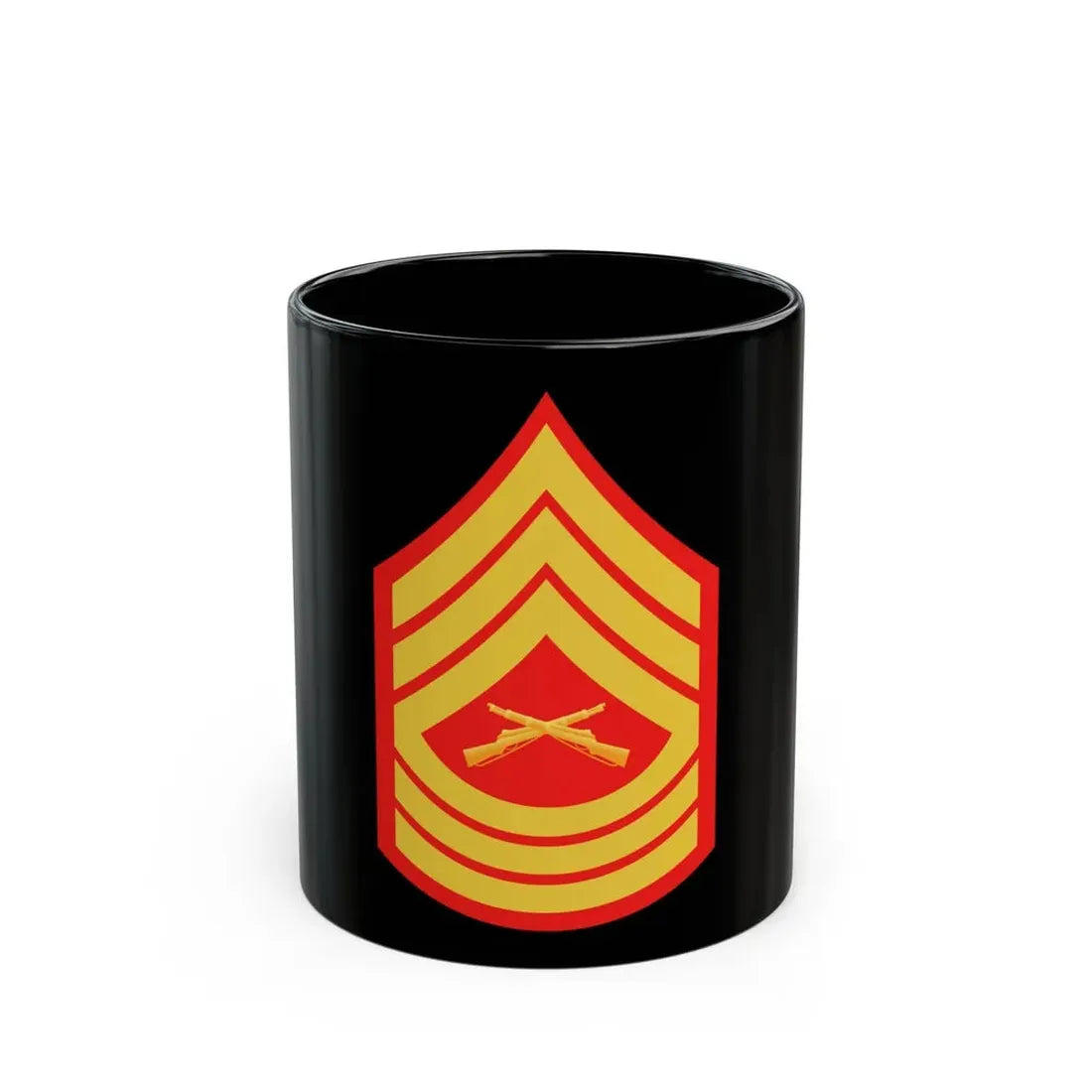 USMC E8 MSG (USMC) Black Coffee Mug 11oz - Go Mug Yourself