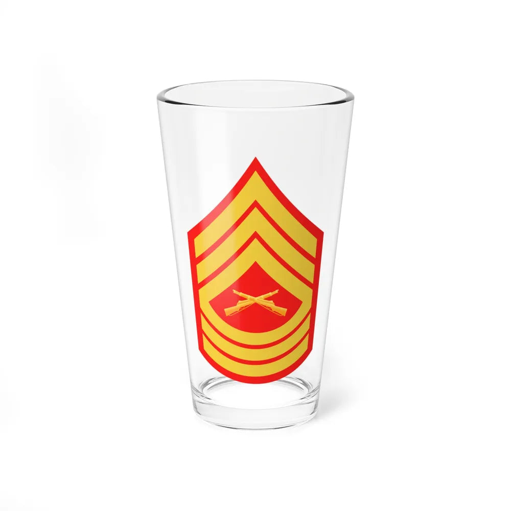 USMC E8 MSG (USMC) Pint Glass 16oz-16oz-Go Mug Yourself