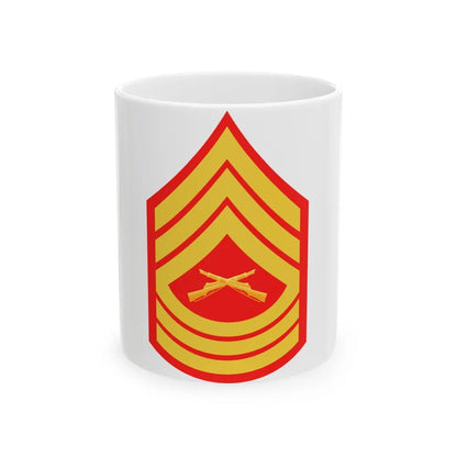 USMC E8 MSG (USMC) White Coffee Mug-11oz-Go Mug Yourself