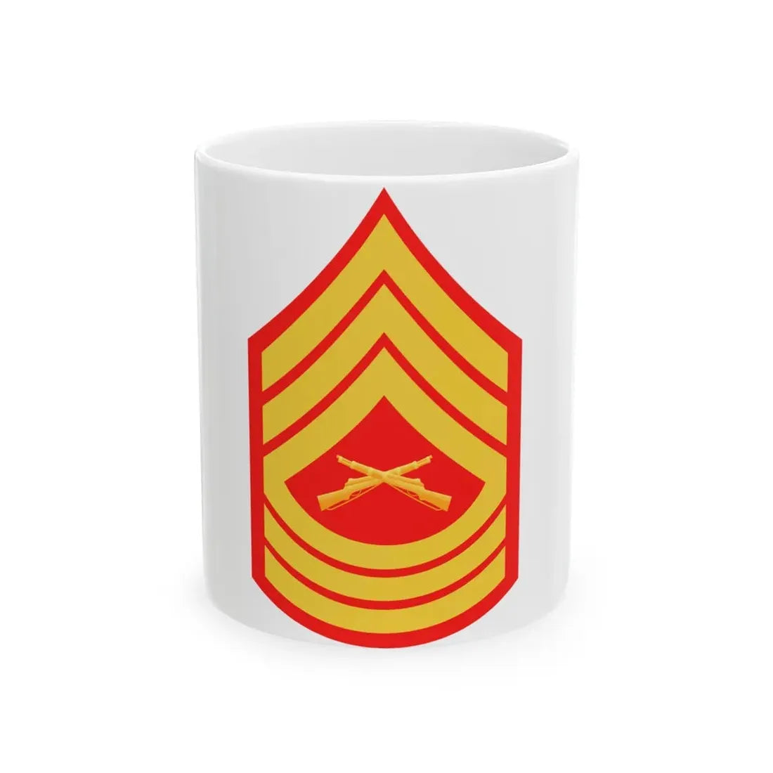 USMC E8 MSG (USMC) White Coffee Mug 11oz - Go Mug Yourself