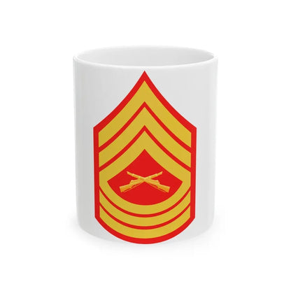 USMC E8 MSG (USMC) White Coffee Mug 11oz - Go Mug Yourself