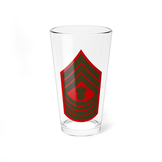 USMC E9 MGyS Service (United States) (Military Rank) Pint Glass 16oz 16oz - Go Mug Yourself