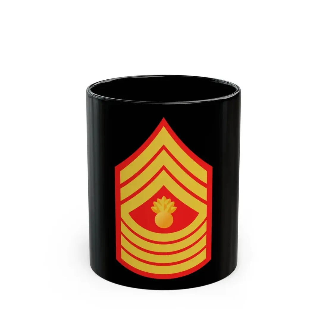 USMC E9 MGyS (USMC) Black Coffee Mug 11oz - Go Mug Yourself