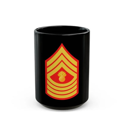 USMC E9 MGyS (USMC) Black Coffee Mug 15oz - Go Mug Yourself