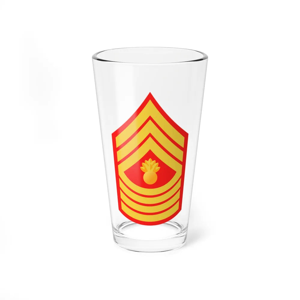 USMC E9 MGyS (USMC) Pint Glass 16oz-16oz-Go Mug Yourself