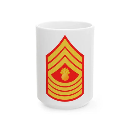 USMC E9 MGyS (USMC) White Coffee Mug 15oz - Go Mug Yourself