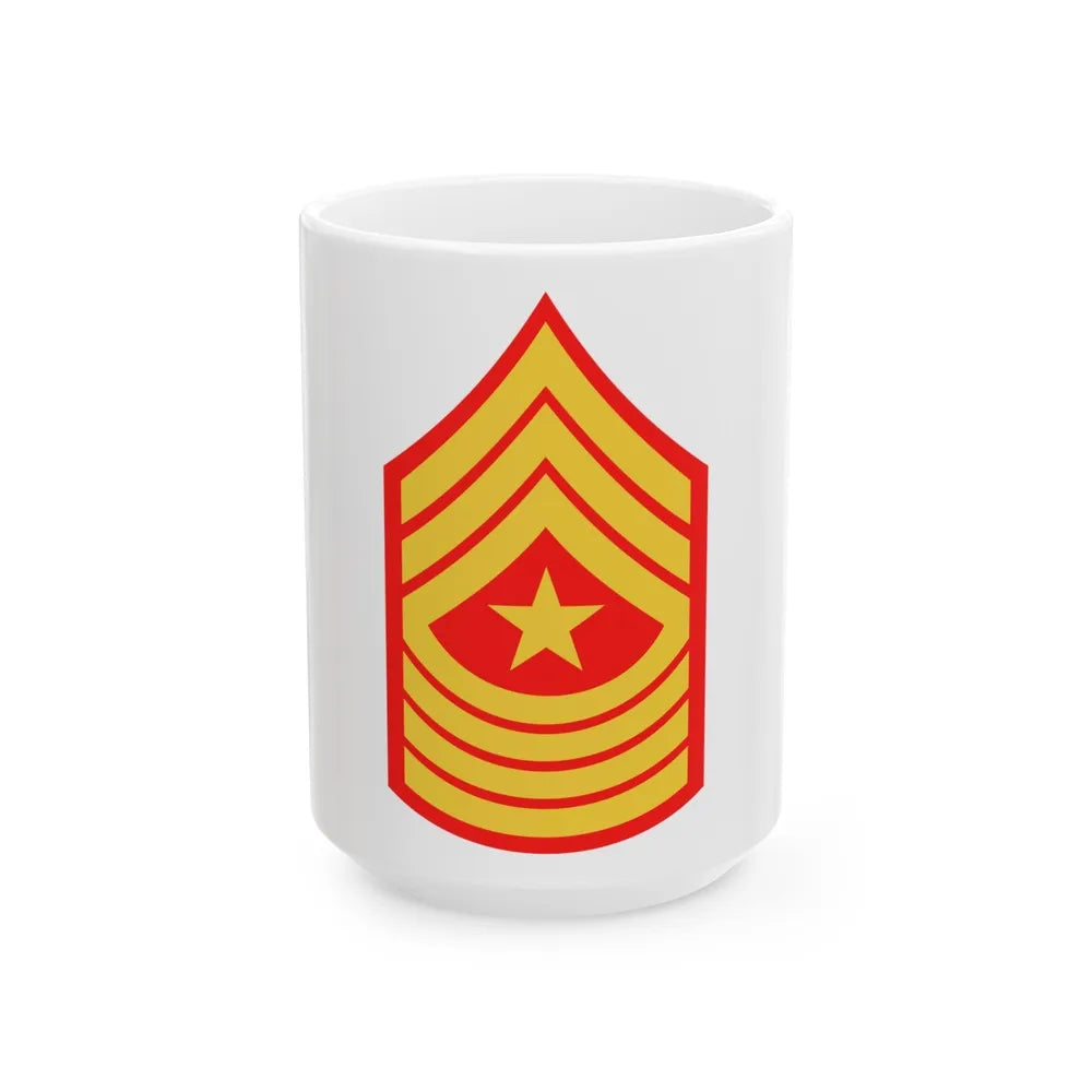 USMC E9 SGM (USMC) White Coffee Mug-15oz-Go Mug Yourself