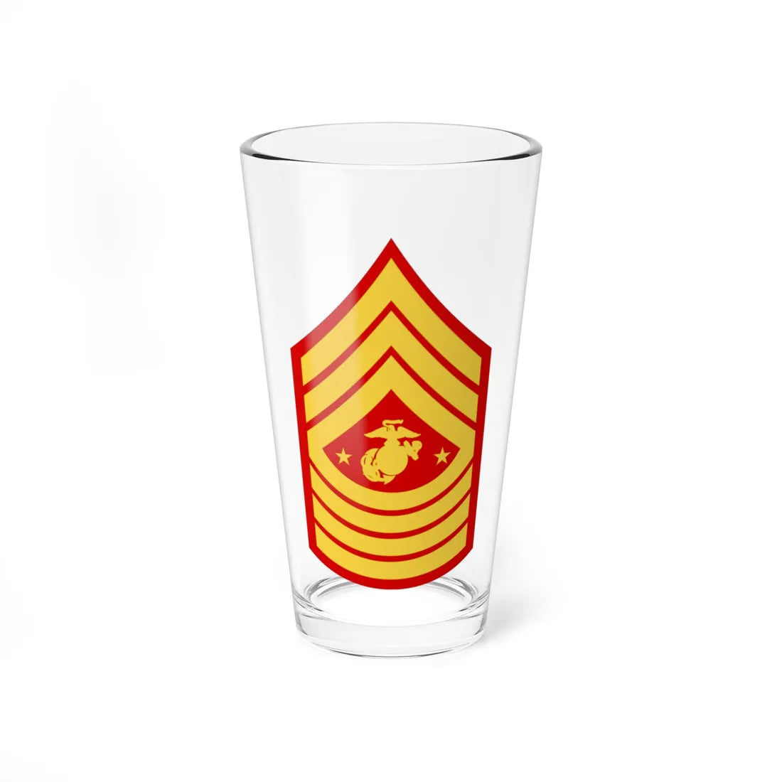 USMC E9 SGMMC (United States) (Military Rank) Pint Glass 16oz 16oz - Go Mug Yourself