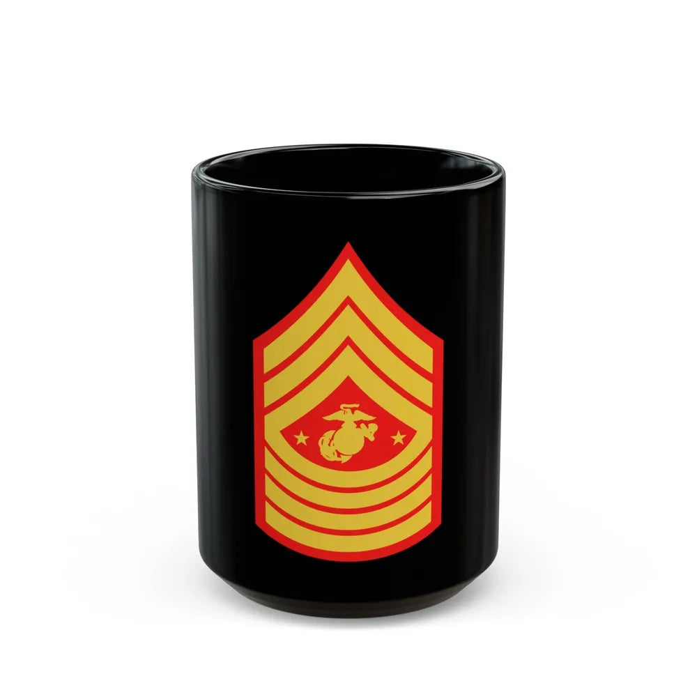 USMC E9 SGMMC (USMC) Black Coffee Mug-15oz-Go Mug Yourself