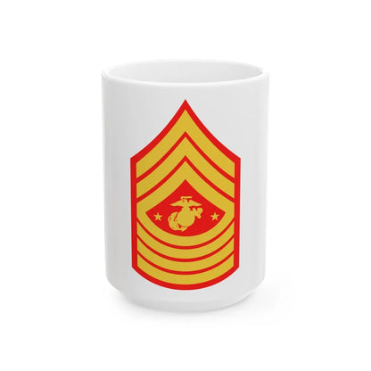 USMC E9 SGMMC (USMC) White Coffee Mug-15oz-Go Mug Yourself