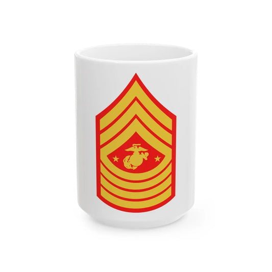 USMC E9 SGMMC (USMC) White Coffee Mug-15oz-Go Mug Yourself