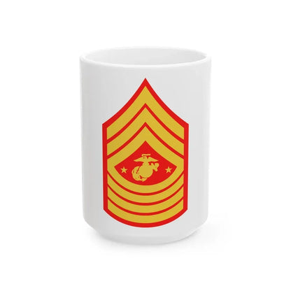 USMC E9 SGMMC (USMC) White Coffee Mug 15oz - Go Mug Yourself