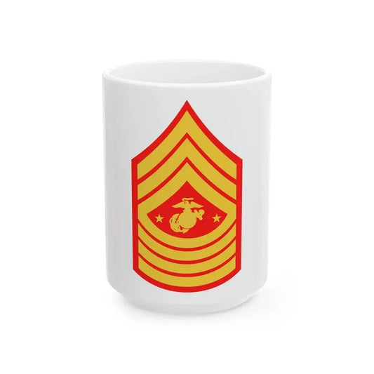 USMC E9 SGMMC (USMC) White Coffee Mug 15oz - Go Mug Yourself