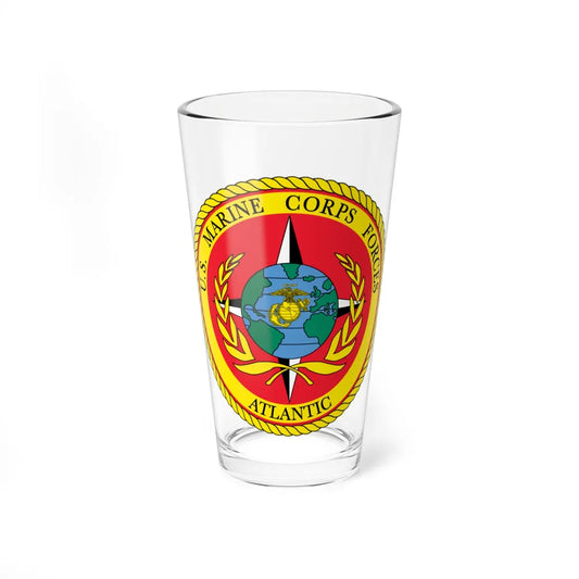 USMC Forces Atlantic (USMC) Pint Glass 16oz-16oz-Go Mug Yourself