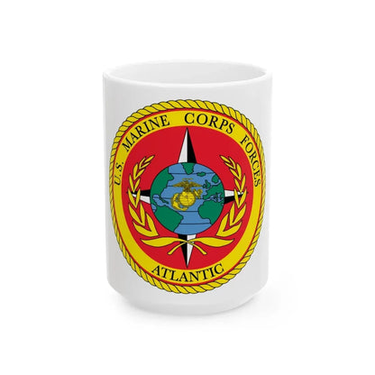 USMC Forces Atlantic (USMC) White Coffee Mug 15oz - Go Mug Yourself