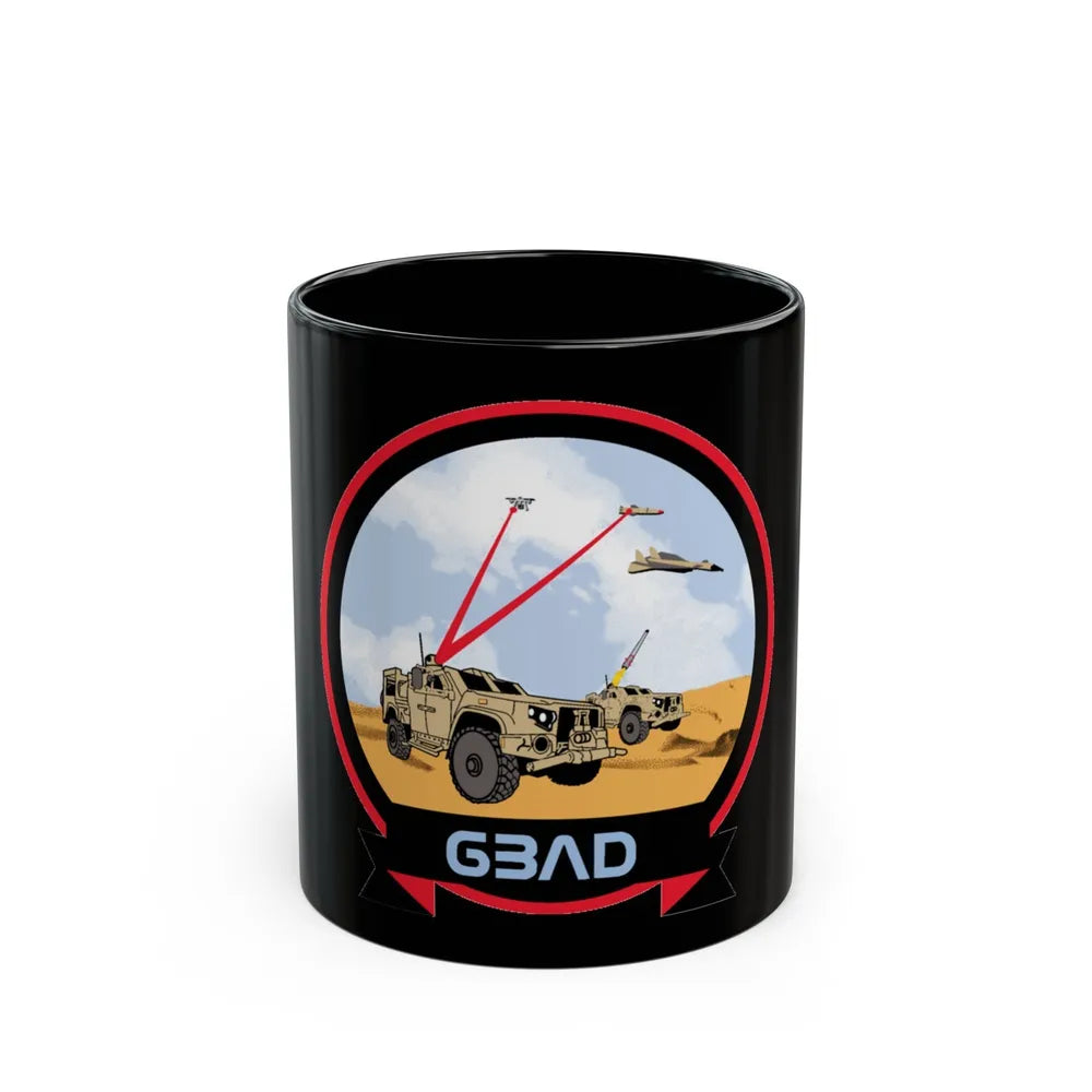 USMC Ground Based Air Defense (USMC) Black Coffee Mug-11oz-Go Mug Yourself