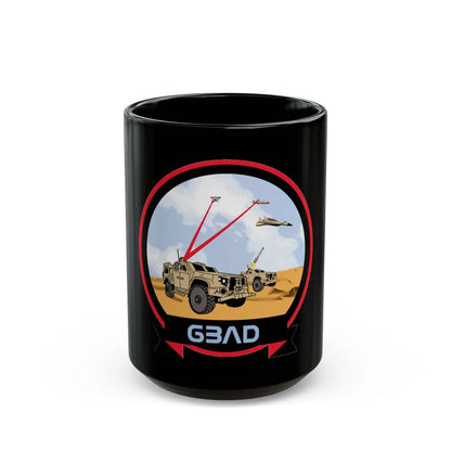 USMC Ground Based Air Defense (USMC) Black Coffee Mug-15oz-Go Mug Yourself