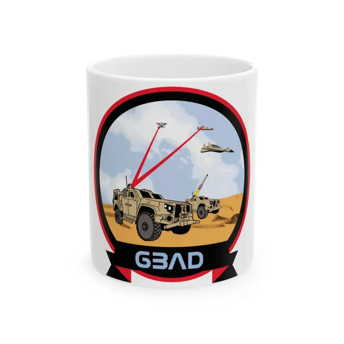 USMC Ground Based Air Defense (USMC) White Coffee Mug 11oz - Go Mug Yourself