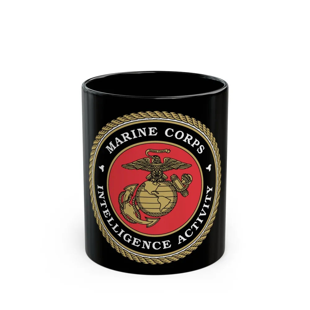 USMC Intell Acticity (USMC) Black Coffee Mug-11oz-Go Mug Yourself