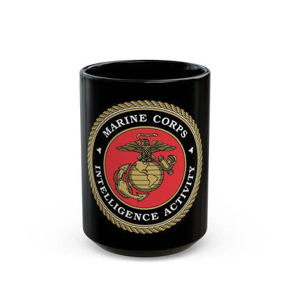 USMC Intell Acticity (USMC) Black Coffee Mug-15oz-Go Mug Yourself