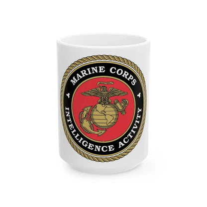 USMC Intell Acticity (USMC) White Coffee Mug 15oz - Go Mug Yourself