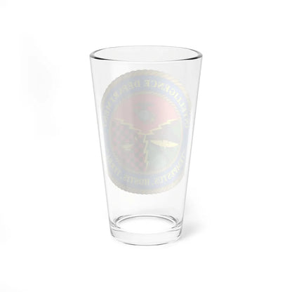 USMC Intell Dept (USMC) Pint Glass 16oz-Go Mug Yourself