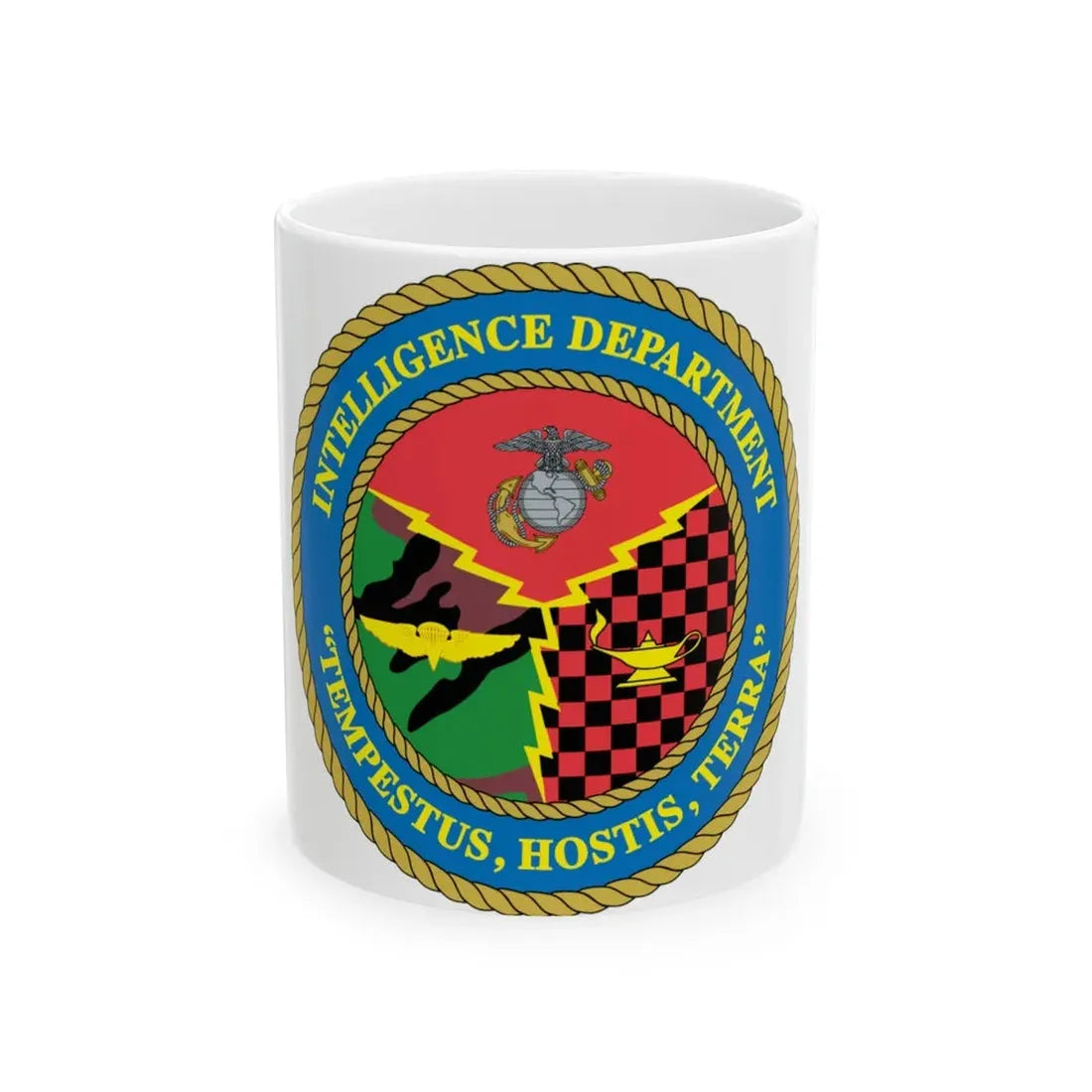 USMC Intell Dept (USMC) White Coffee Mug 11oz - Go Mug Yourself