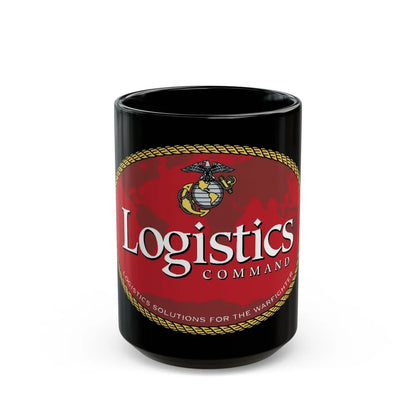 USMC Logistics Command (USMC) Black Coffee Mug-15oz-Go Mug Yourself