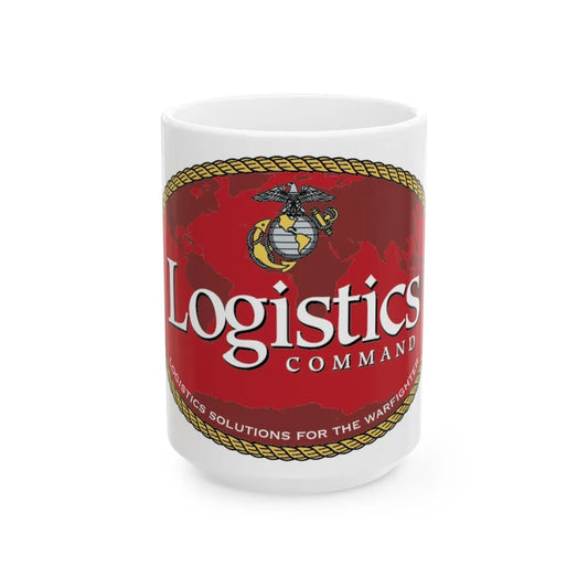 USMC Logistics Command (USMC) White Coffee Mug-15oz-Go Mug Yourself