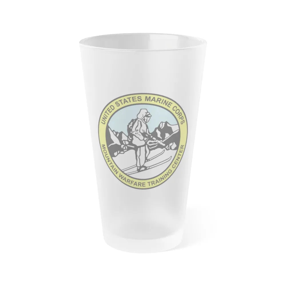 USMC MWTC (USMC) Frosted Pint Glass 16oz-Go Mug Yourself