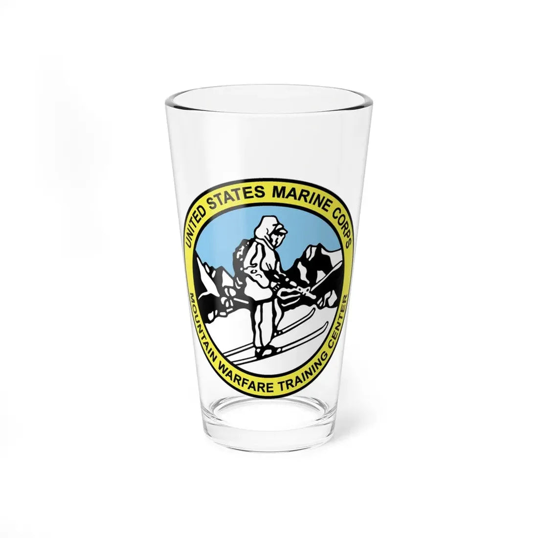 USMC MWTC (USMC) Pint Glass 16oz 16oz - Go Mug Yourself